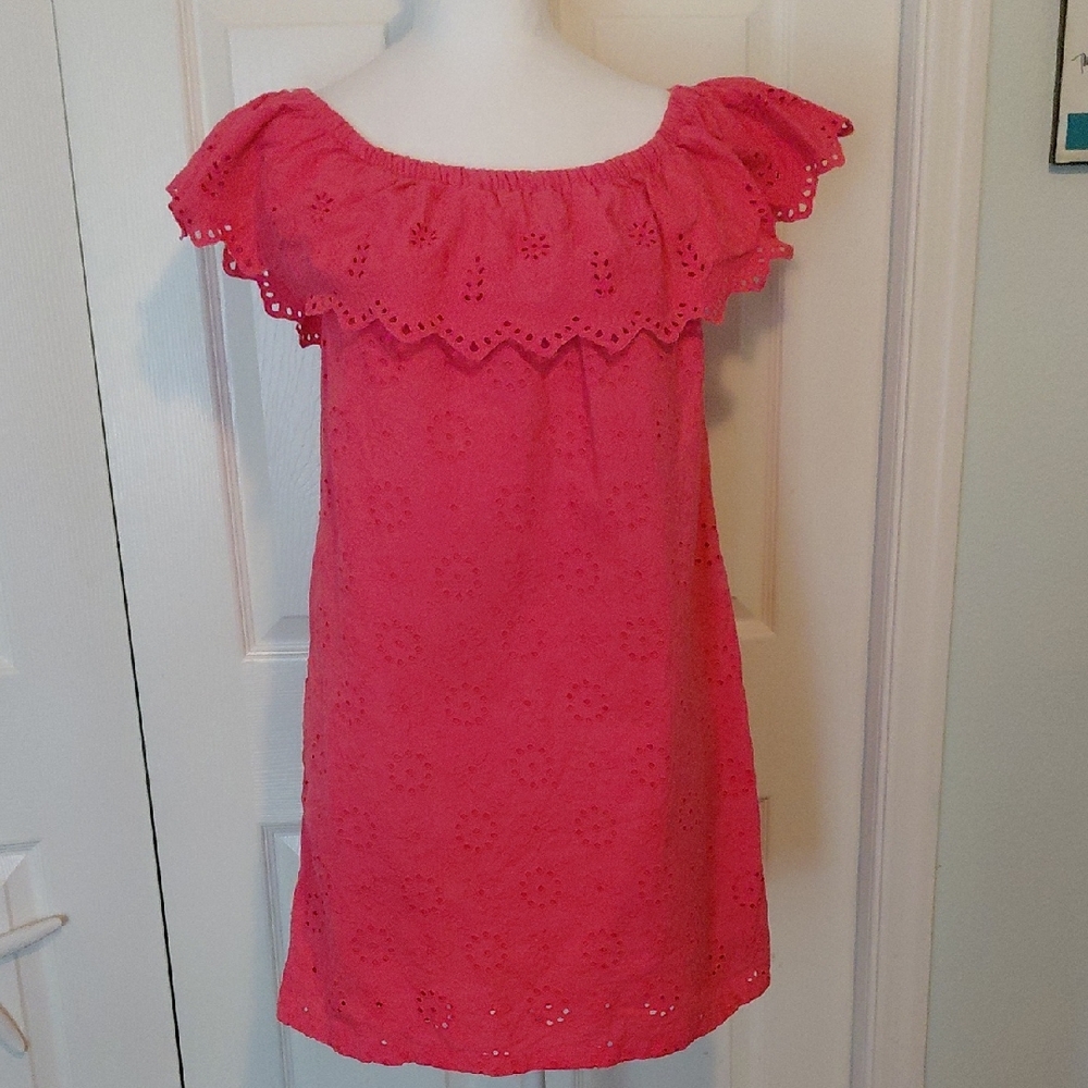 Tommy Bahama Coral Eyelet Dress